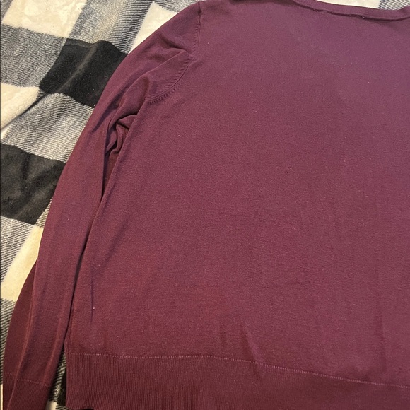 Time & Tru Metropolis Burgundy Cardigan size XXL (20) - Picture 7 of 10